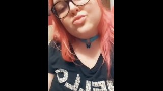 Pink-hair Beautiful Girl Masturbate Pussy and Intensive Orgasm in the Kitchen