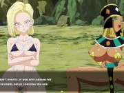 Preview 5 of Super Slut Z Tournament [Hentai game] Ep.3 Android 18 fucked by an giant dick old pervert god