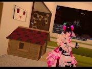 Preview 3 of Dommy mommy plays with bitch, VRChat, Lovense, Long distance sex