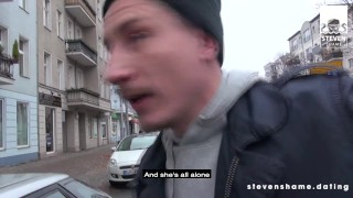 CURVY GIRL GETS BIG COCK: Swiss MERMAID HAIRED GIRL fucked PUBLIC TOILET! Steven Shame Dating