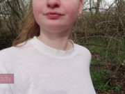 Preview 6 of Redhead Gives Blowjob off Hiking Trail and Gets Hot Facial