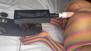Black Girl Shows off Her Pride with Her Fucking Machine 