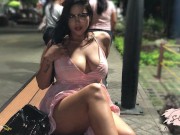 Preview 1 of My Friend controls my orgasm with the lush of lovense in a public park and I make a great squirt