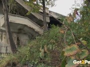 Preview 3 of Raven Haired Girl Pees Near The River