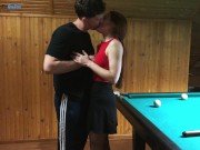 Preview 1 of Fucked while playing billiards