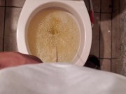 Preview 2 of Urinating and jerking off 6in cock