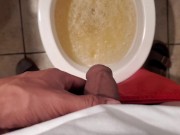 Preview 5 of Urinating and jerking off 6in cock