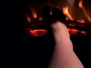 Preview 6 of Warming my Feet up to give you a nice HOTT Footjob NO HEADPHONES REQUIRED