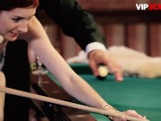 Preview 2 of PINUPSEX - KATTIE GOLD CZECH REDHEAD GETS FUCKED BY HUSBAND ON THE POOL TABLE