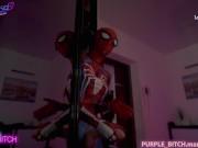 Preview 3 of 3some lesbian Spiderman porn by purple bitch
