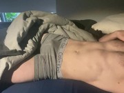 Preview 1 of Athletic Dutch stud wakes up horny and plays with himself