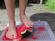 Preview 3 of Crushing Watermelon Barefoot