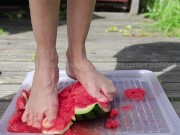 Preview 4 of Crushing Watermelon Barefoot