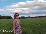 Preview 1 of Getting fingered in a field ! Serenexx 💋