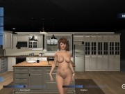 Preview 6 of Lady Sonia made me cum on her daughters HUGE tits 3 times! Lady Sonia PC Sex Game