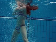 Preview 3 of Tattooed babe Liza Bubarek showing her naked ass underwater