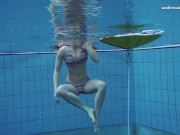 Preview 6 of Tattooed babe Liza Bubarek showing her naked ass underwater