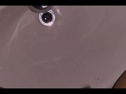 Preview 3 of Naughty whore pissing in sink ASMR