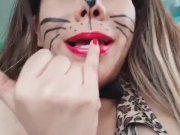 Preview 6 of GIANTESS VORE SEXY CAT VS TINY MOUSE FULL VIDEO