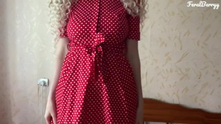 white ass in a red dress loves anal/FeralBerryy