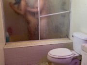Preview 4 of Fucking Thick Cute Big Booty Roommate Latina in Shower