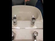 Preview 2 of DESPERATE Piss in the work sink,  almost caught!!