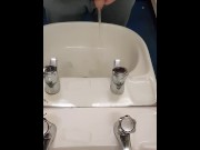 Preview 4 of DESPERATE Piss in the work sink,  almost caught!!
