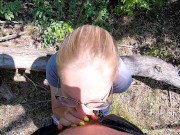 Preview 3 of He cum in my panties in a public park