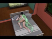 Preview 3 of A guest from another galaxy fucked the dugout sims4