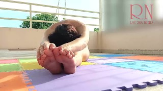 Naked yoga Naked gymnastics Nude Yoga PART 1