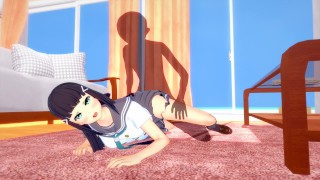 Kurumi Tokisaki plays with my penis in a love hotel. - DATE A LIVE Hentai