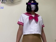 Preview 5 of SisK take off her uniform to show pulged butt