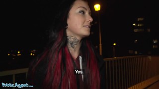 Public Agent Tattoo Babe Sharlotte Thorne Fucked in Boiler Room