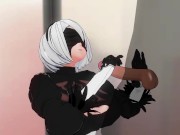 Preview 3 of 3D HENTAI 2B jerks off your cock gently