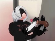 Preview 4 of 3D HENTAI 2B jerks off your cock gently