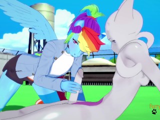 Anime Furry Porn Rainbow Dash - Pokemon My Little Pony Yaoi Furry - Rainbow Dash x Mewtwo | free xxx mobile  videos - 16honeys.com