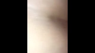 Amateur slut gf takes a cock up her arse