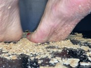 Preview 3 of Feet crushing food barefoot ASMR