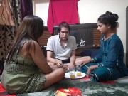 Preview 1 of After drink and smoke ,  Daisy and Sonam made hunter Cum 2 times