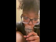 Preview 4 of Nerdy Ebony Nympho with Glasses