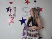 Preview 1 of 4th Of July Micro Bikini Try On YouTube Edition