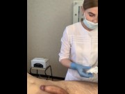 Preview 4 of A man came unexpectedly during waxing, almost got on the master's robe