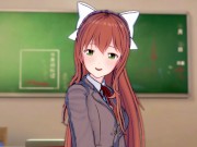 Preview 1 of Monika is in SERIUS love with you (3D Ecchi) (Doki Doki Literature Club!)