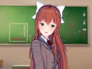 Preview 2 of Monika is in SERIUS love with you (3D Ecchi) (Doki Doki Literature Club!)