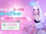 Preview 1 of AHEGAO COMPILATION | DVA from OverWatch Cosplay *ASMR Amy B*