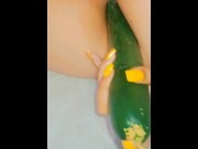 Preview 3 of Big cucumber in my ass so i slave my self