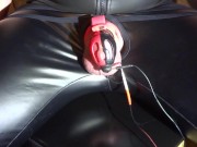 Preview 1 of E-stim cum milking with chastity cage