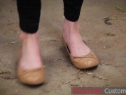 Preview 4 of WornSoles Goddess In Dirty High Heels Trampling The Filthy Floor | Under Soles