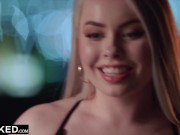 Preview 3 of BLACKED Gorgeous Blonde fangirl gets creampied by crush Jax