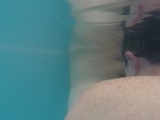 Preview 3 of cock sucked under water by the pool boy